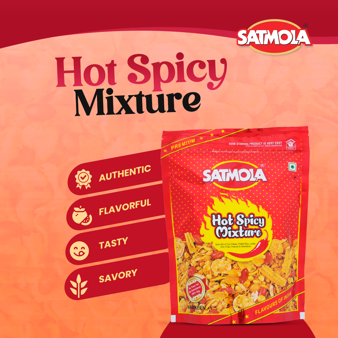 Satmola Festive Combo – Hot Spicy Mixture Namkeen & Imli Candy (Pack of 2)