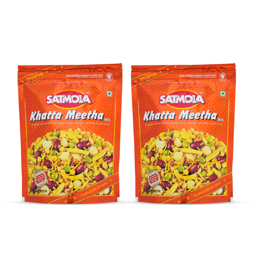 KHATTA MEETHA (Pack of 2) – Sweet & Tangy Namkeen by SATMOLA