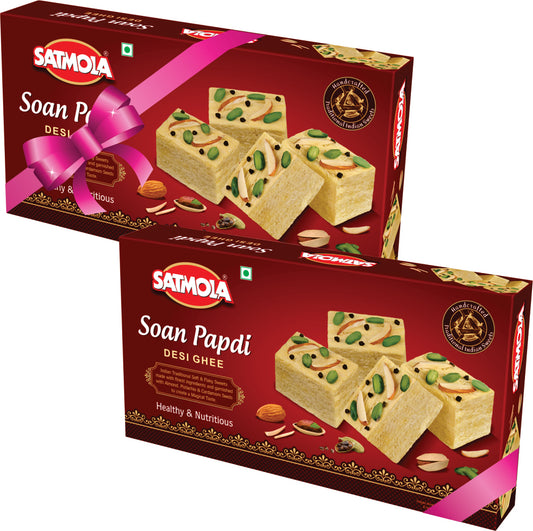Satmola Authentic Desi Ghee Soan Papdi: Indulge in Traditional Sweetness