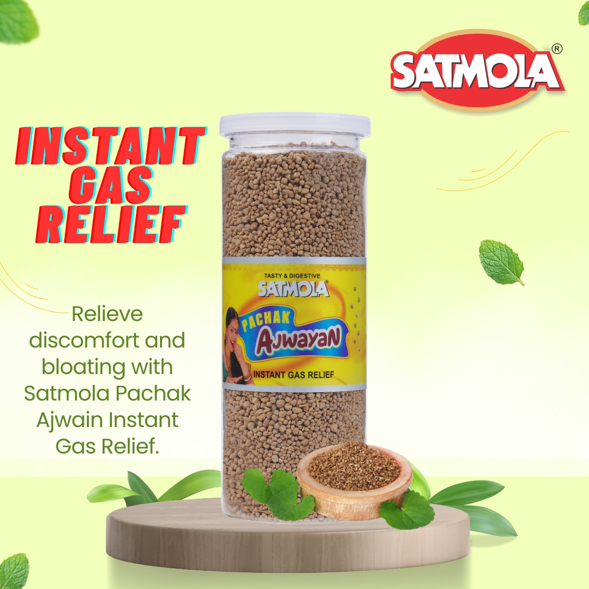 Satmola Ajwayan Instant Gas Relief - 220gm