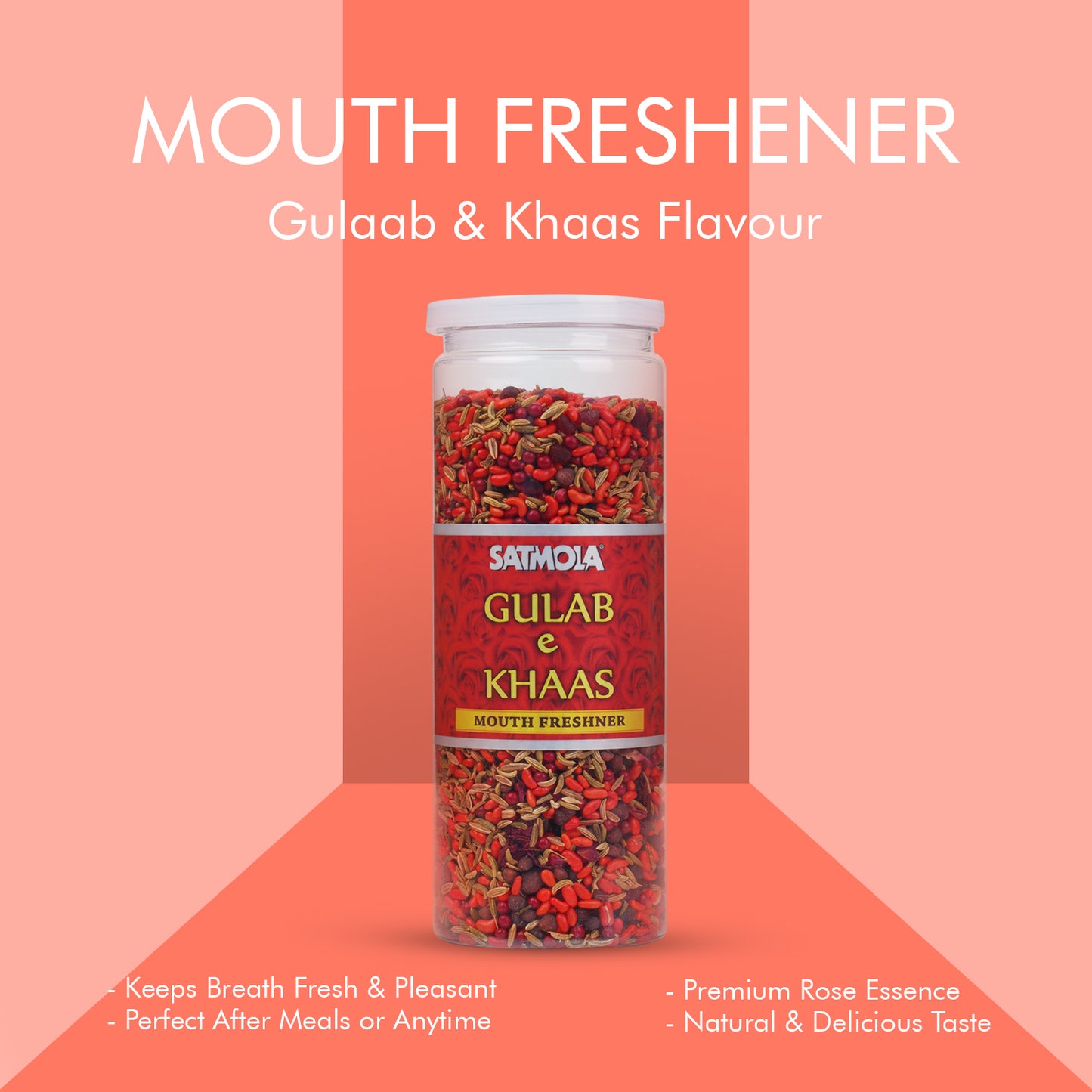 Satmola Gulab-E-Khas Premium Rose Mouth Freshener Flavored Candy 200gm
