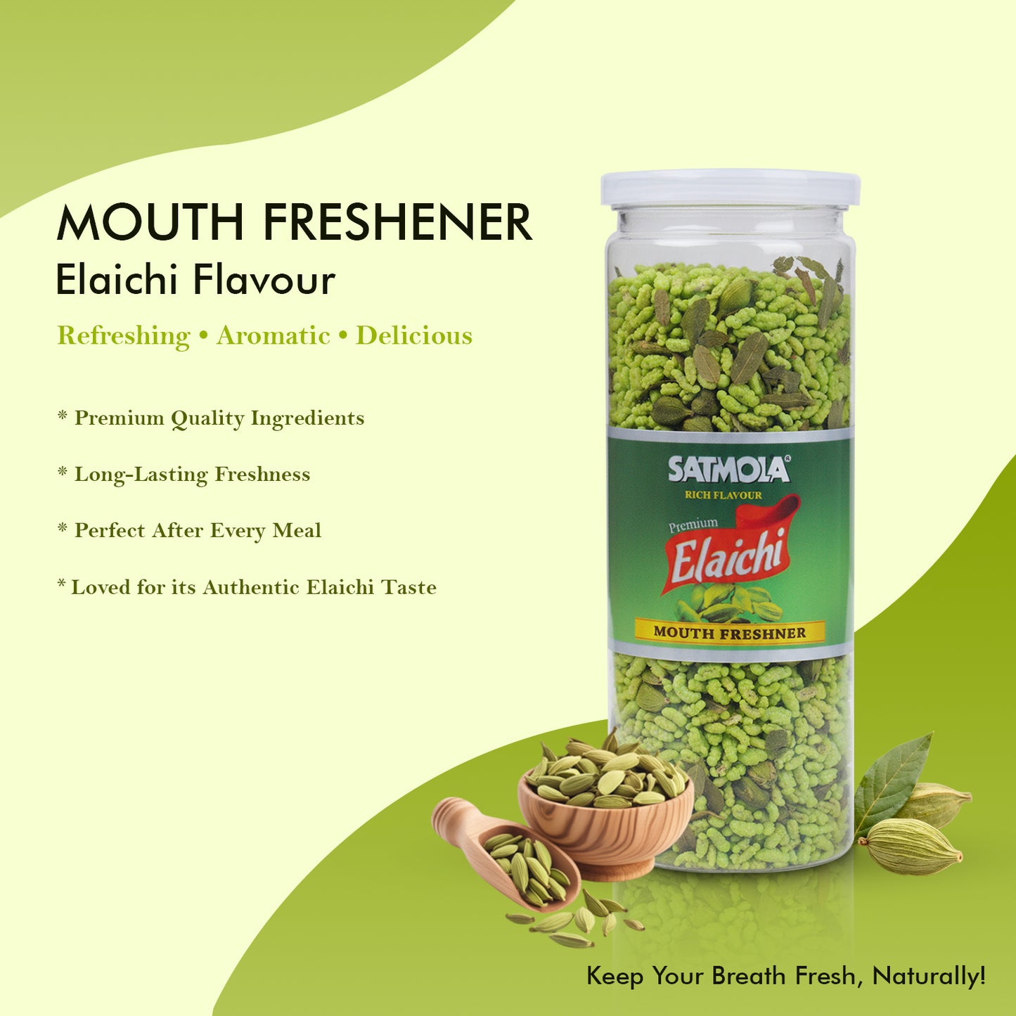 ELAICHI, MINT-O-MANIA, GULAB-E-KHAS (Combo Pack of 3) – Flavorful Mouth Freshener Set