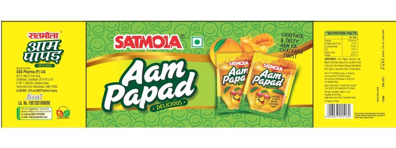 Aam Papad Pouches  - Chatpata Khatta Meetha Candy | 30 Pcs