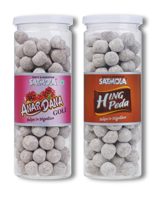 Satmola Hing Peda(220g) & Anardana Goli(220g) Combo- Indulge in Flavorful Tradition
