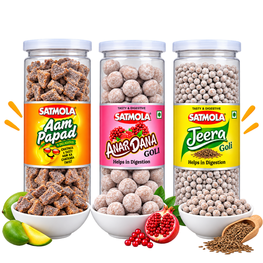 Anardana, Aam Papad & Jeera Goli Digestive Candy | Pack of 3 – Tasty & Healthy