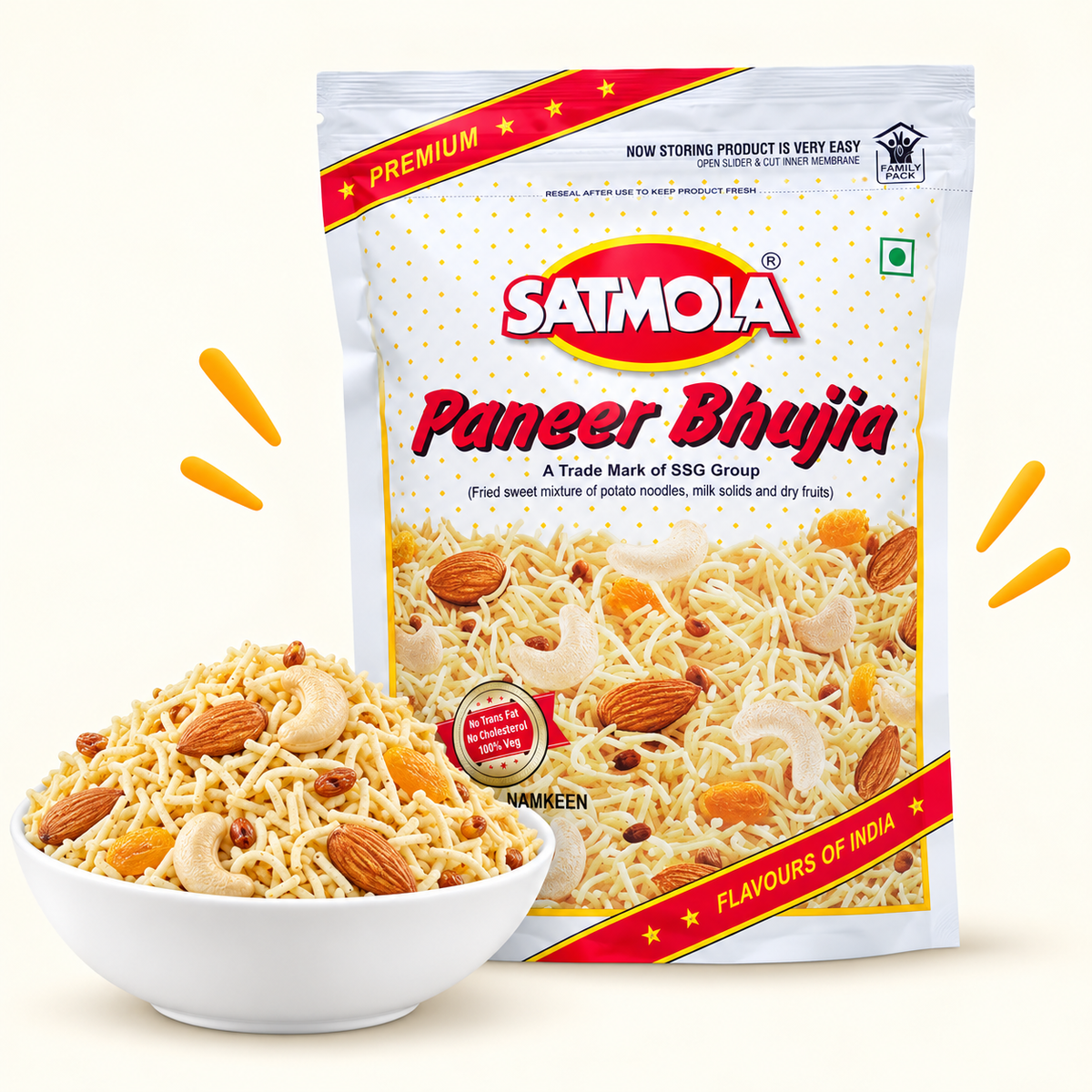 Paneer Bhujia Namkeen – India’s First Authentic Sweet Paneer Bhujia 300g