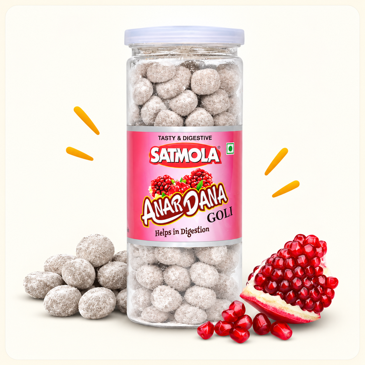 Anardana Tasty Candy 220g Bottle | Khatta Meetha Digestive