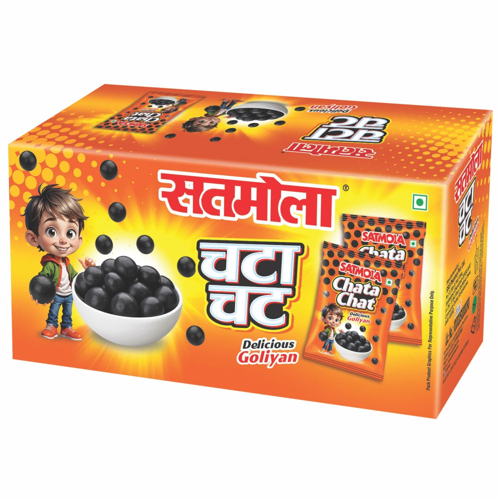 Satmola Chata Chat Tangy Spicy Fun | Box of 30 Pcs