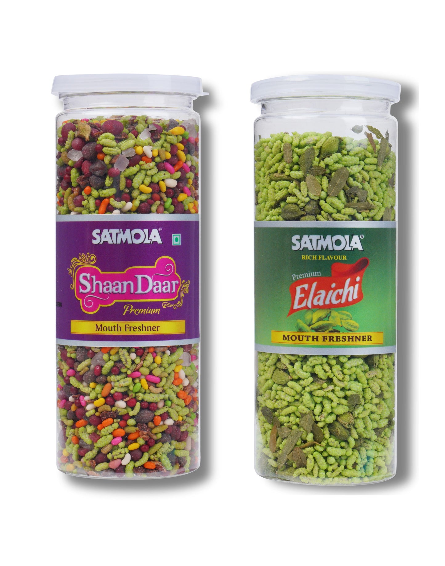 Satmola Exquisite Refreshment Duo: Mouth Freshener Combo - Shaan Daar + Elaichi