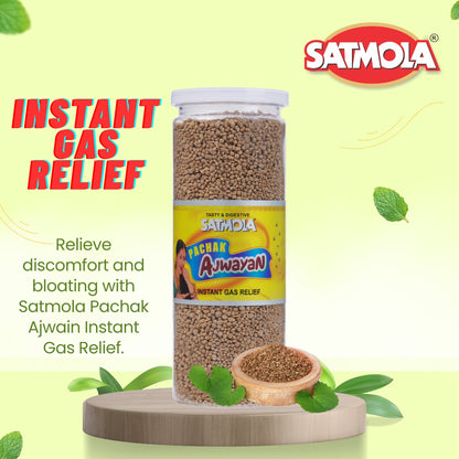 Satmola Festive Combo – Moong Dal Namkeen & Ajwain Tasty & Digestive Bottle (Pack of 2)