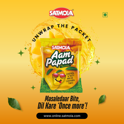 Satmola Aam Papad Pouches – Chatpata Khatta Meetha Candy