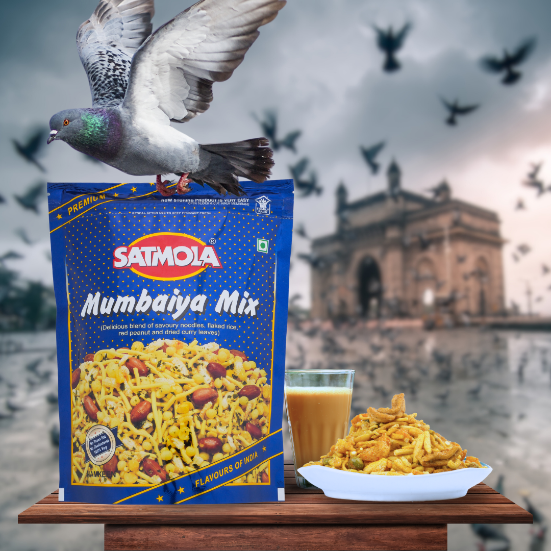 Satmola Combo Pack -Mumbaiyamix + Hotspicy Mix + Thikha Meetha + Paneer Bhujia + Aloo Bhujia Combo Pack - Authentic Indian Snack Mix Variety Pack