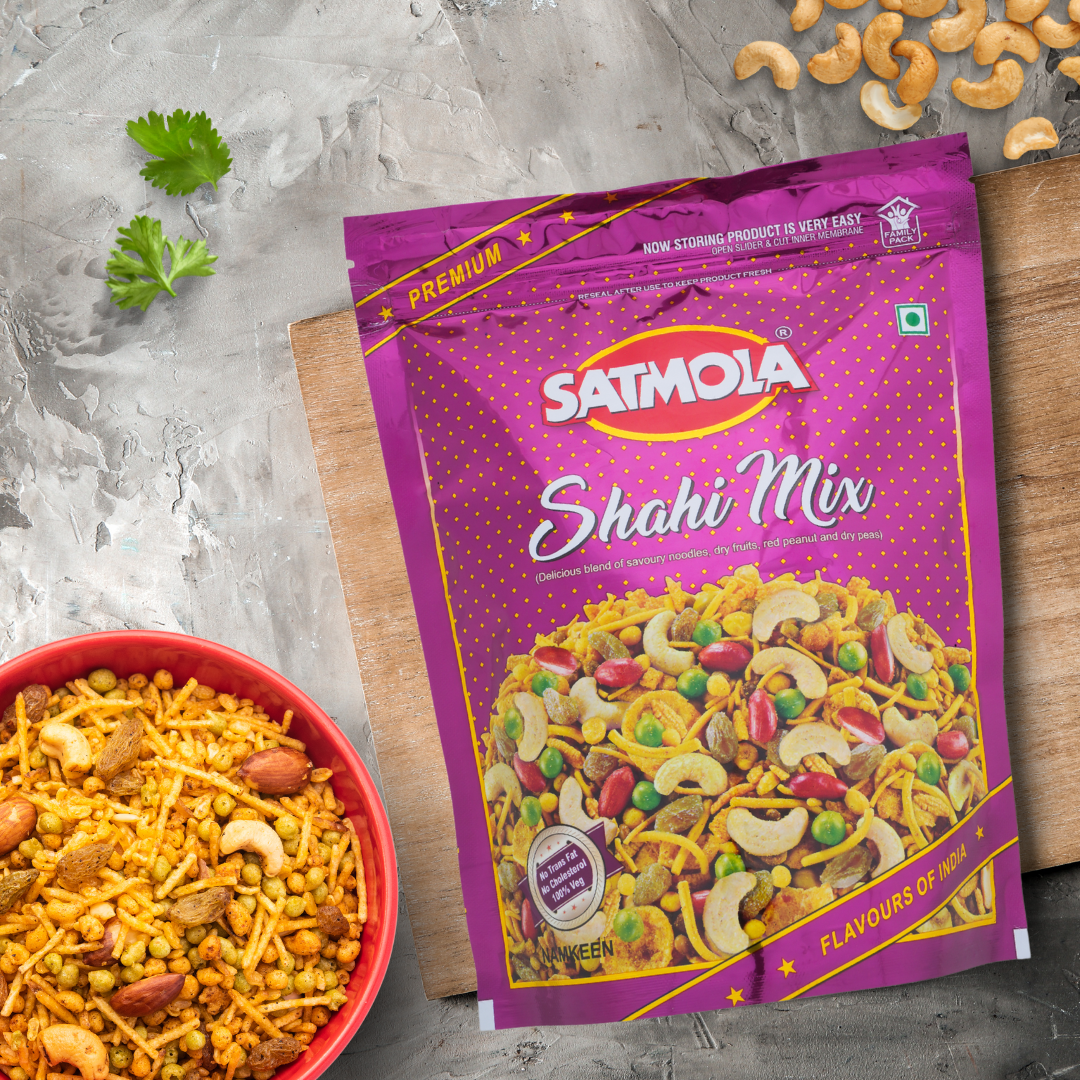 Satmola Namkeen Combo Tasty Nuts + Aloo Bhujia +Navrattan Mix + Paneer Bhujia + Shahimix