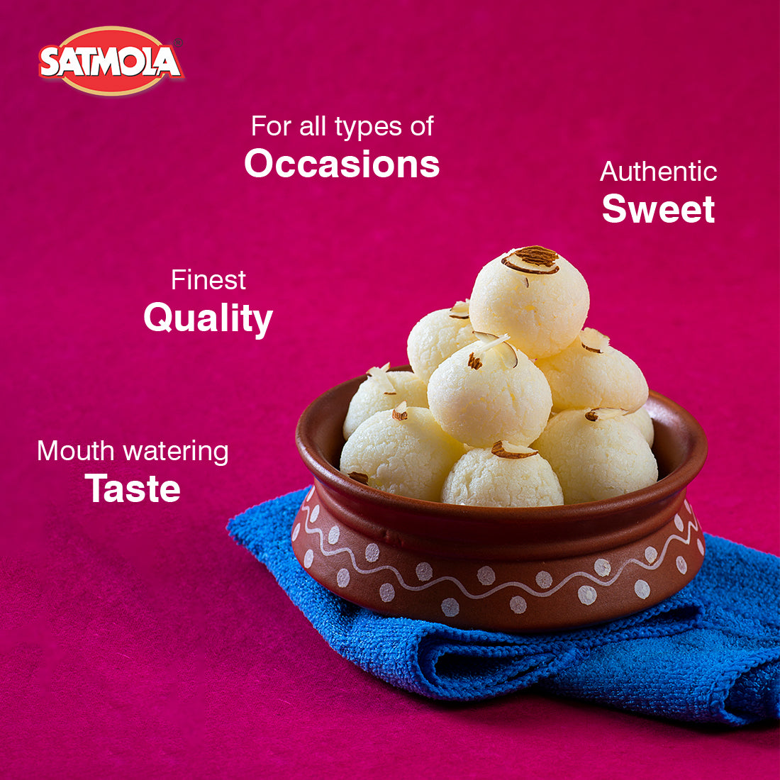 Satmola Rasgulla – Soft & Spongy Indian Sweet
