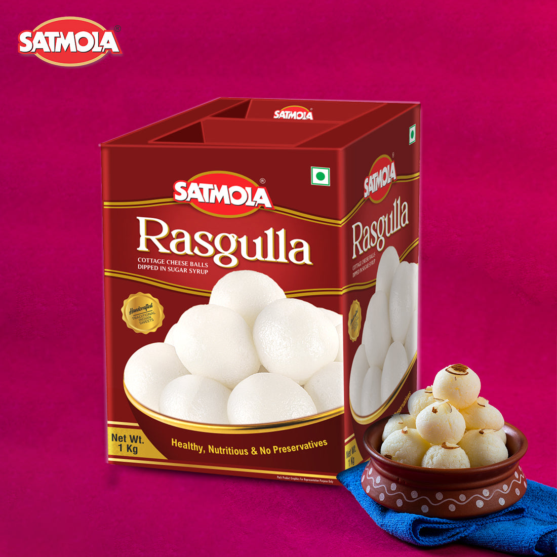 Satmola Rasgulla – Soft & Spongy Indian Sweet