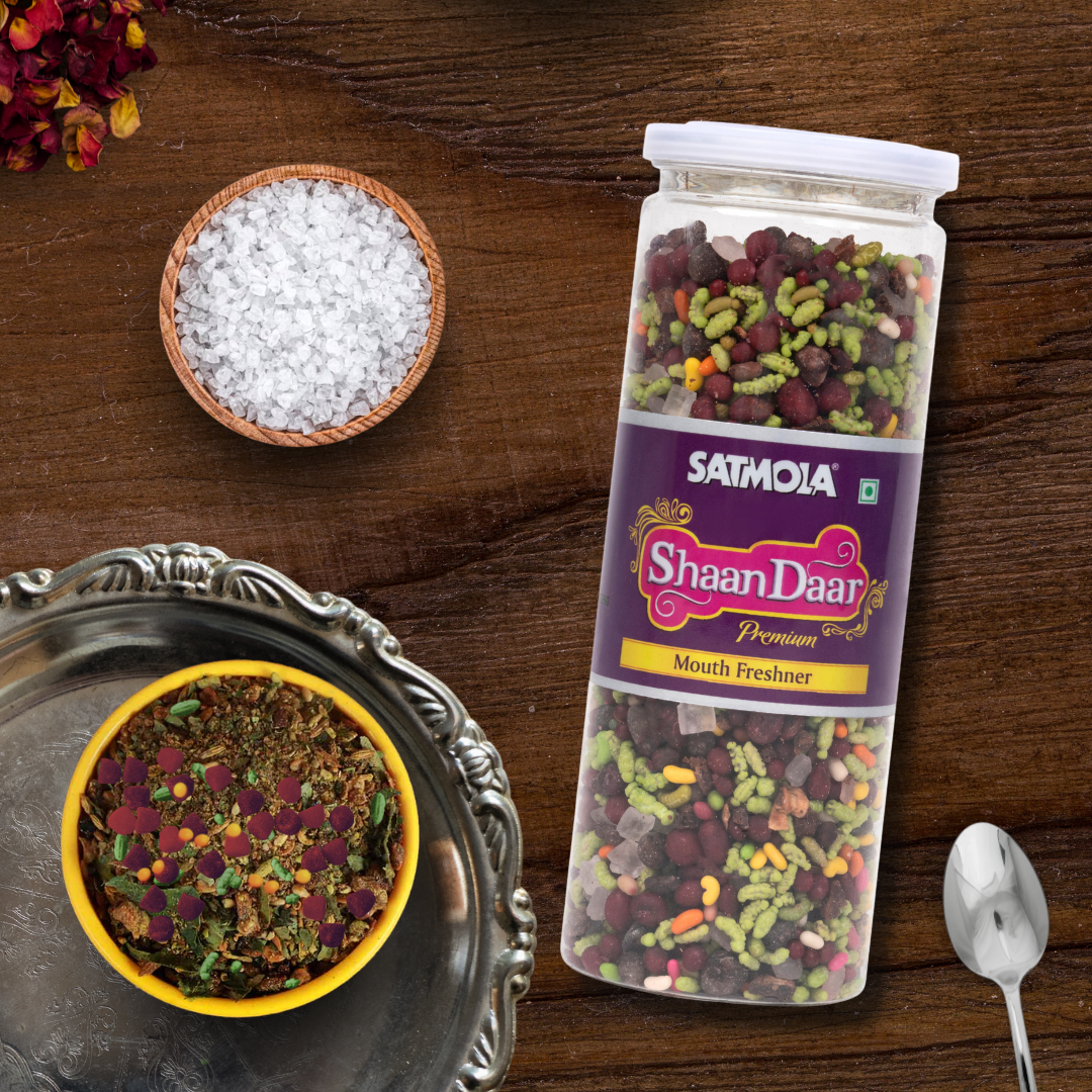 Satmola Exquisite Refreshment Duo: Mouth Freshener Combo - Shaan Daar + Elaichi