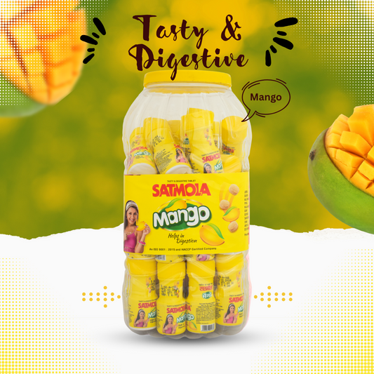 Satmola Mango Digestive Candy Jar Pack of 40 Bottles