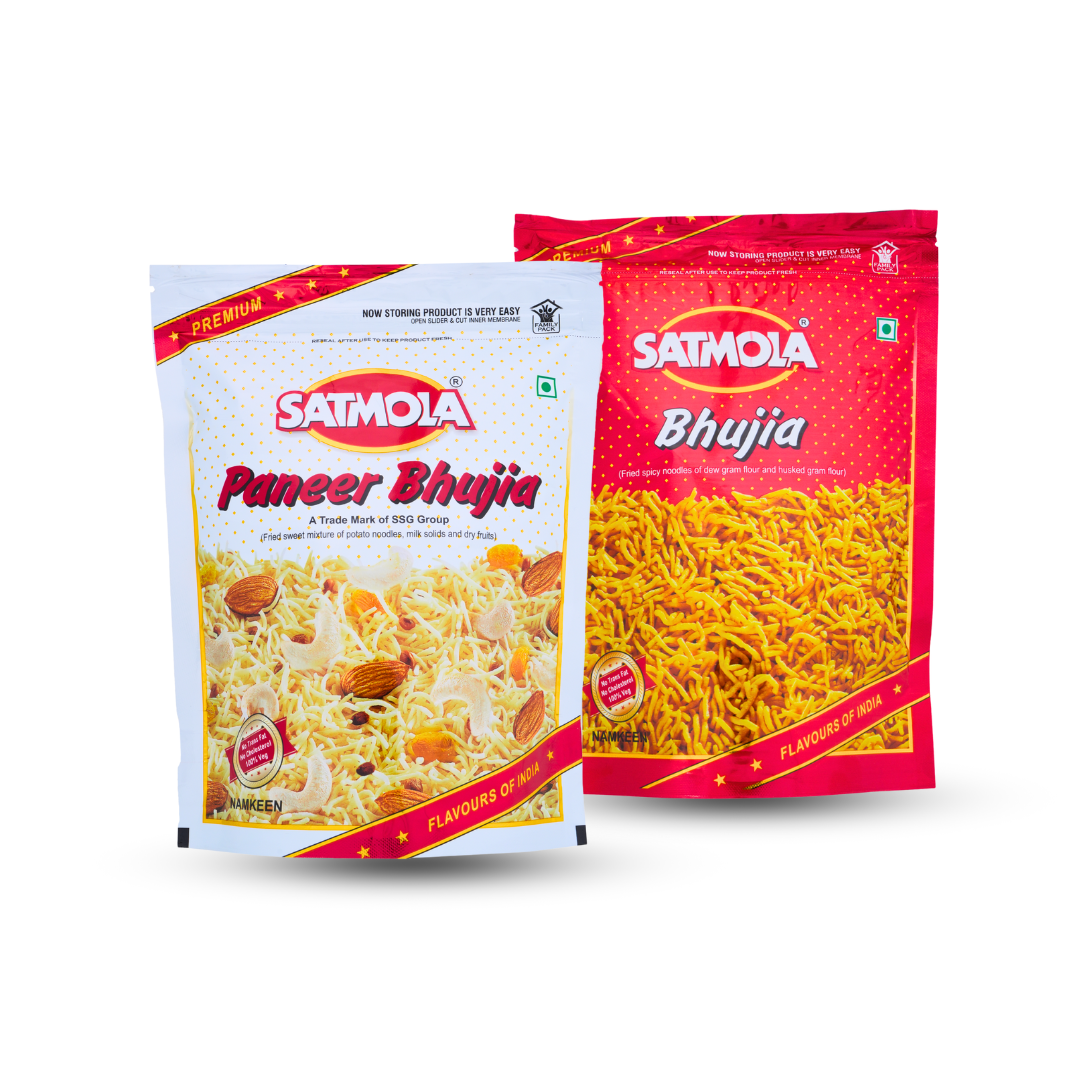 Paneer Bhujia 300g + Bikaneri Bhujia 400g | Namkeen Combo Pack of 2